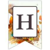 秋ビーズウォーターカラーリス – 誕生日 バンティングフラッグ (第2の旗)