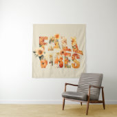 秋ビーズウォーターカラー野離れ花秋 タペストリー (インサイチュ)