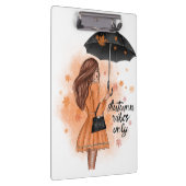 秋ビーズオンリー秋ファッションガール クリップボード (右)