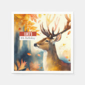 秋ビーズディアバースデーパーティー –  スタンダードカクテルナプキン (正面)