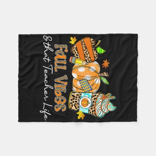 秋ビーブとその先生ライフApple鉛筆ポンプ フリースブランケット (正面(横))