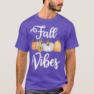 秋ビーブキュート秋カボチャのハロウィーンサンクスギブ Tシャツ