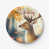 秋ビーブシカ – 誕生日 ペーパープレート (正面)