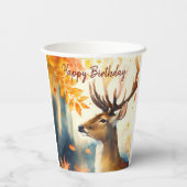 秋ビーブシカ – 誕生日 紙コップ (裏面)