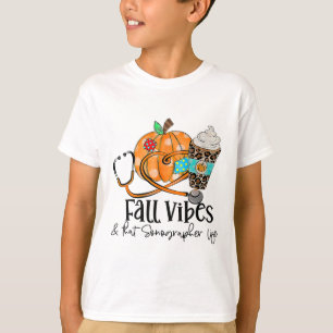 秋ビーブスアンドソノグラフライフパンプキンヒョウ Tシャツ