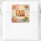 秋ビーブスカラフルステッカー スクエアシール (バッグ)