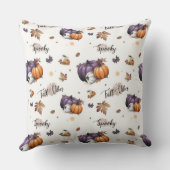 秋ビーブスシームレスパターン クッション (裏面)