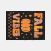 秋ビーブスヴィンテージグルーヴィー秋シーズンレトロ フリースブランケット (正面(横))