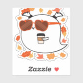 秋ビーブズキュート幽霊クラシックTシャツ シール (シート)