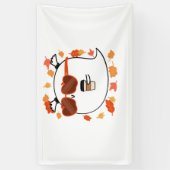 秋ビーブズキュート幽霊クラシックTシャツ 横断幕 (縦)