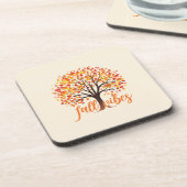 秋ビーブズコージー秋ツリー コースター (左側)