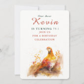 秋ビーブフェアサン – 誕生日招待状カード 招待状 (正面)