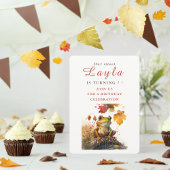 秋ビーブフロッグ – 誕生日招待状カード 招待状