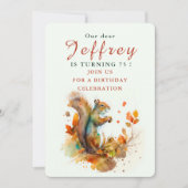 秋ビーブリス – 誕生日招待状カード 招待状 (正面)