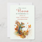 秋ビーブリス – 誕生日招待状カード 招待状 (正面)