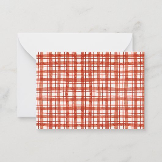 秋ピクニックキツネベビーシャワー子育てアドバイス ノートカード (裏面)