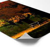 秋ピクニック秋の日 ポスター (角)