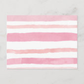 秋ピンクカボチャのトラックブックベビーカード インビテーションポストカード (裏面)