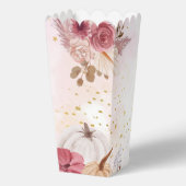 秋ピンクカボチャフローラガールベビーシャワー特典 フェイバーボックス (裏面)