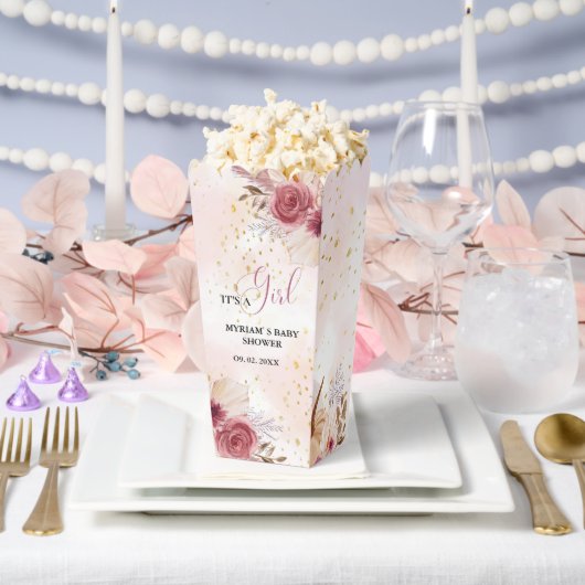 秋ピンクカボチャフローラガールベビーシャワー特典 フェイバーボックス (ウェディング)