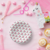 秋ピンクカボチャ柄ベビーシャワー ペーパーボウル (パーティー)