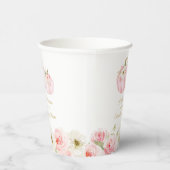 秋ピンクカボチャ赤ちゃんシャワーパーティー 紙コップ (右)