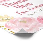 秋ピンクパンプキントラックありがとうござ来う ポスター (角)