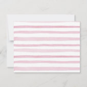 秋ピンクパンプキントラックベビーシャワーサンキューカード サンキューカード (裏面)