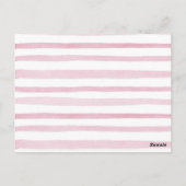 秋ピンクパンプキントラックベビーブックインサートカード ポストカード (裏面)