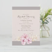 秋ピンクブロッサムブライダルシャワー 招待状 (スタンド正面)