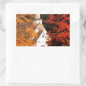 秋ピーキングカラーバーモント 長方形シール (バッグ)