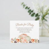 秋ピーチとグリーンパンプキンブックベビー ポストカード (スタンド正面)