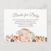 秋ピーチとグリーンパンプキンブックベビー ポストカード (正面)