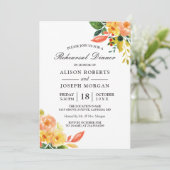 秋ピーチフローラ秋の結婚式リハーサルディナー 招待状 (スタンド正面)