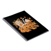 秋ファミリーハロウィンサンクスギビングかわいい秋 ノートブック (右側)