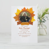 秋ファンシーフォト招待状 招待状 (スタンド正面)