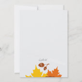 秋ファンシーフォト招待状 招待状 (裏面)