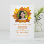 秋ファンシーフォト招待状 招待状 (スタンド正面)