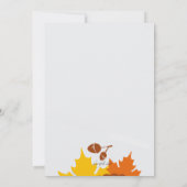 秋ファンシーフォト招待状 招待状 (裏面)