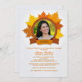 秋ファンシーフォト招待状 招待状 (正面/裏面)