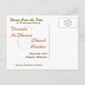 秋ファンタジーフローラ日付ポストカードの保存 案内ポストカード (裏面)