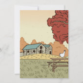 秋ファームランドスケープパーティの招待状 招待状 (裏面)