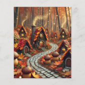 秋フェアリーお洒落ビレッジスクラップブック紙 (裏面)