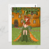 秋フェアリーパンプキンコテージ ポストカード (正面/裏面)