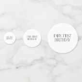 秋フェアリー最初の誕生日ありがとうキツネ コンフェッティ (裏面)