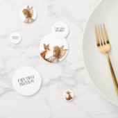 秋フェアリー最初の誕生日ありがとうキツネ コンフェッティ (グループ)