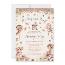 秋フェアリー誕生日招待状- BK161