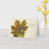 秋フェスティバルのグリーティングカード カード (黄色い花)
