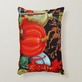 秋フェスティバルアンティーク絵画ズカボチャの装飾 アクセントクッション (正面(垂直))