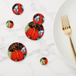 秋フェスティバルアンティーク絵画ズカボチャの装飾 コンフェッティ